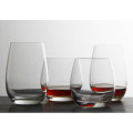 Haonai Stemless Wine Glass,Wine Tumbler Set Elongated and eco-friendly Glass